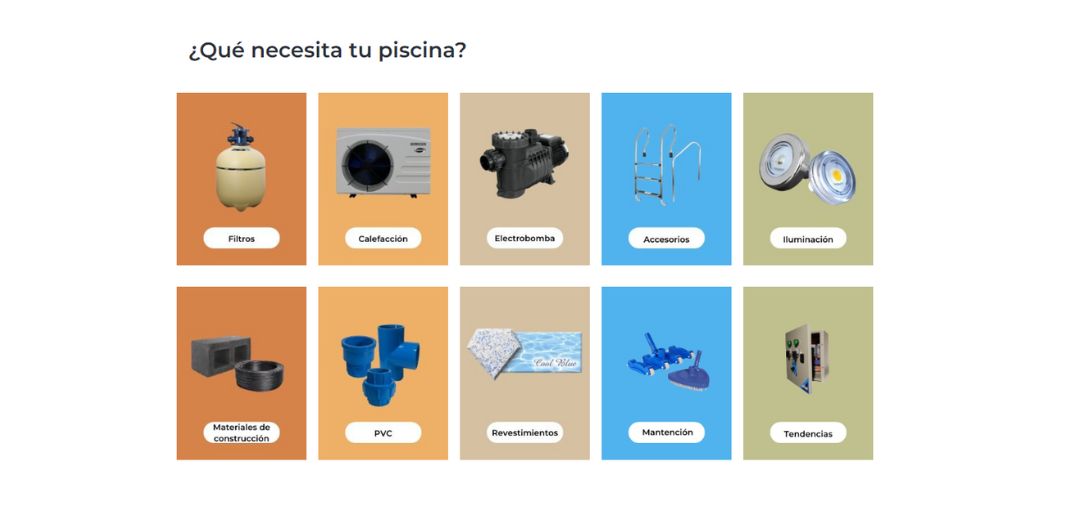 Imagen que muestra una pantalla de computador con una de las webs realizadas para uno de nuestros clientes de ecommerce. El cliente es Total Pool. La imagen se utiliza para mostrar algunos de los proyectos realizados y el tipo de trabajos que hemos realizado para nuestros clientes de ecommerce. Las pantallas de computador muestran de manera clara y visual los proyectos y son una forma útil de presentar nuestro portafolio de trabajos realizados para el sector del ecommerce."